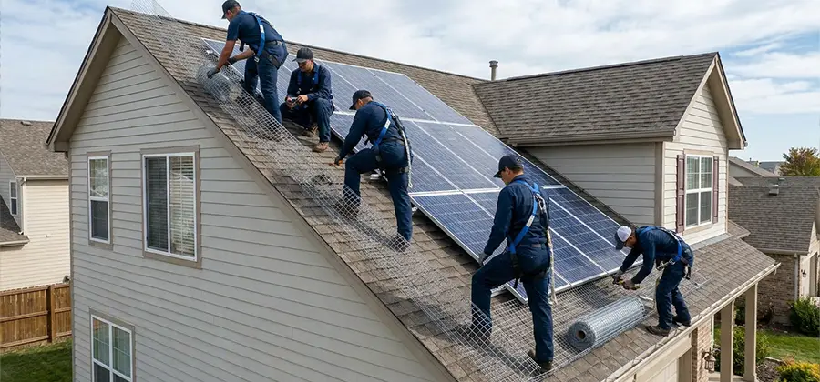 Pigeon Wire for Solar Panels in Bloomfield